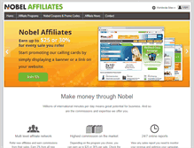 Tablet Screenshot of nobelaffiliates.com
